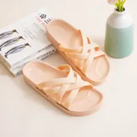 ataru-ukuran-37-sandal-wanita-double-cross-strap---krem-beige