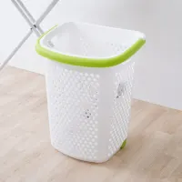 stora-60-ltr-keranjang-laundry-dengan-roda---putih/hijau