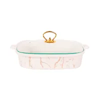 appetite-33-cm-wadah-saji-casserole-motif-marble---gold