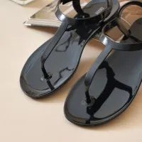 ataru-ukuran-37-sandal-wanita-t-strap-jelly---hitam