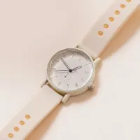 ataru-simple-jam-tangan-silikon-strap---krem-beige