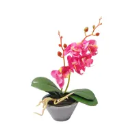 arthome-bunga-artifisial-orchid-1-stem-dengan-pot---ungu