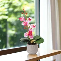 arthome-bunga-artifisial-orchid-1-stem-dengan-pot---pink-sakura