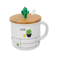 delicia-380-ml-mug-dengan-tutup-&-sendok-cactus-random