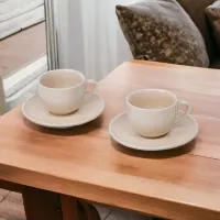 delicia-set-2-pcs-farbe-cangkir-dengan-saucer---krem-beige