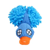 paws-n-tail-mainan-anjing-plush-duck---biru