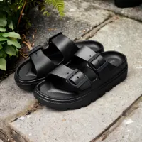 ataru-ukuran-36-sandal-wanita-double-strap-wedges---hitam