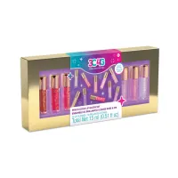 make-it-real-set-10-pcs-lip-gloss-10018---pink/gold