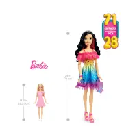 barbie-71-cm-set-boneka-black-hair-hjy01