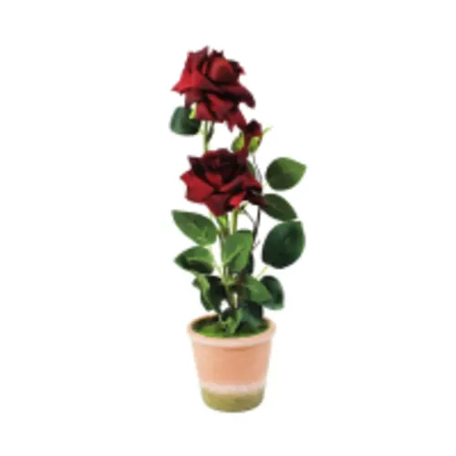 arthome-34-cm-bunga-mawar-artifisial-3h---merah