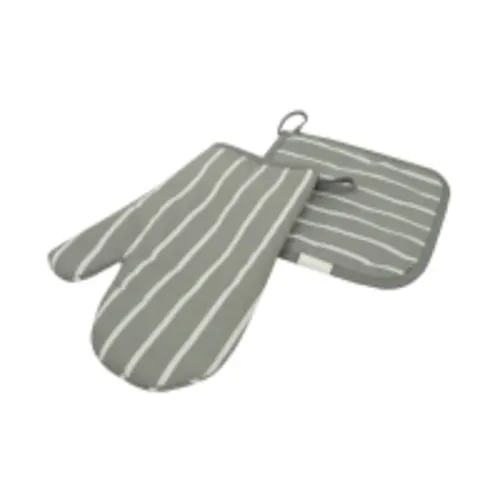 informa-set-2-pcs-sarung-tangan-oven-&-pot-holder-stripes---abu-abu