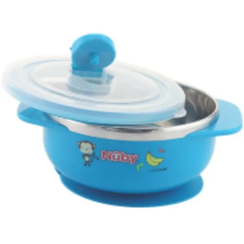 nuby-250-ml-tempat-makan-bowl-stainless-monkey-123211