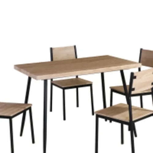 informa-lexon-set-meja-makan-4-kursi---cokelat-maple