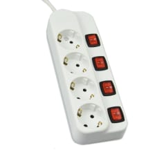 krisbow-stop-kontak-4-socket-dengan-tombol-on/off-kr-4348-putih