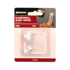 krisbow-baby-hardwall-hook-10-mm-5-pcs---putih