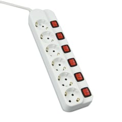 krisbow-stop-kontak-6-socket-dengan-tombol-on/off-kr-4368-putih