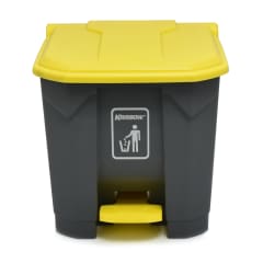 krisbow-30-ltr-tempat-sampah-plastik-pedal---abu-abu/kuning