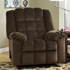 ashley-ludden-sofa-recliner-fabric-1-seater---cokelat