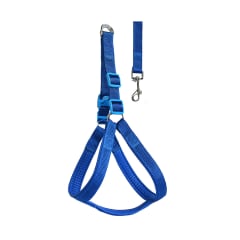 harness-anjing-dan-tali-anjing-thick-plain-20mm---biru