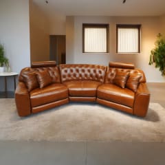 cheers-malaga-sofa-recliner-kulit-3-seater---cokelat