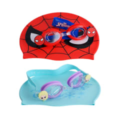 marvel-set-2-pcs-kacamata-renang-spiderman---merah