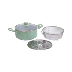 selma-24-cm-oregano-panci-deep-fryer-&-steamer---hijau