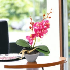 arthome-bunga-artifisial-orchid-1-stem-dengan-pot---ungu