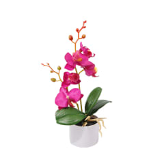 arthome-bunga-artifisial-orchid-1-stem-dengan-pot---dark-fuschia