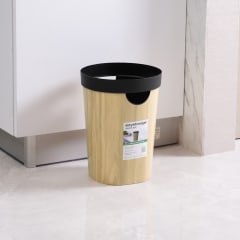 ezy-storage-10-ltr-tempat-sampah-round---cokelat-wood