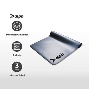 Jual Berwyn Matras Yoga Double Layer Bottom Abu Abu ...