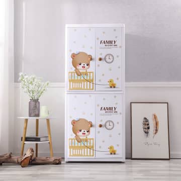 Jual Krishome Lemari  Pakaian  Anak  4 Pintu 59 X 41 X 135 Cm 