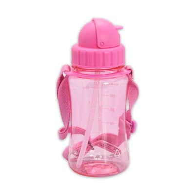 Gambar Kris 350 Ml Botol Minum Anak Flipstraw Dengan Tali - Pink