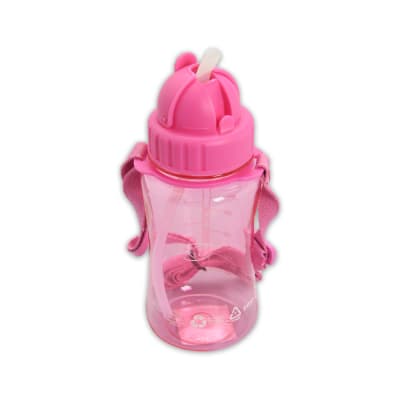 Gambar Kris 350 Ml Botol Minum Anak Flipstraw Dengan Tali - Pink