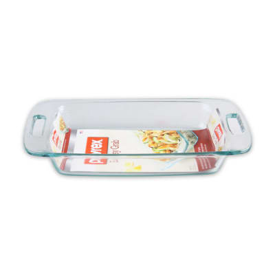 Gambar Pyrex 2.8 Ltr Easy Grab Oblong Loyang Kaca