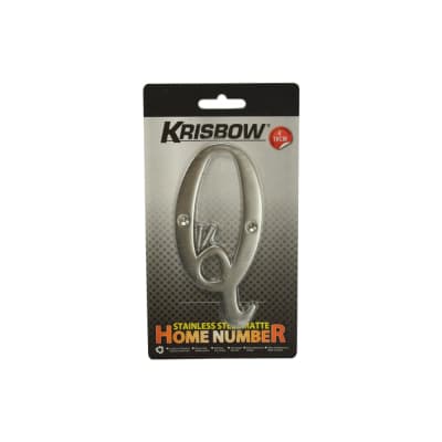 Gambar Krisbow Huruf Rumah Q Stainless Steel 10 Cm