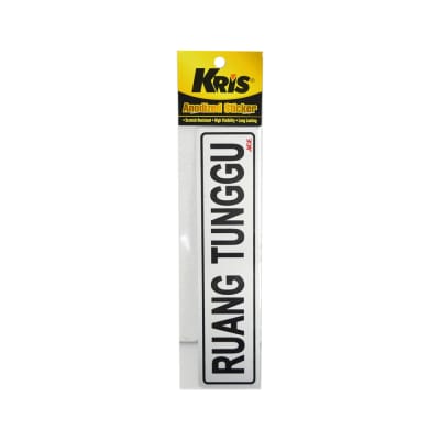 Gambar Kris Stiker Anodized Ruang Tunggu 6x20 Cm