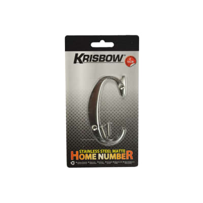 Gambar Krisbow Huruf Rumah C Stainless Steel 10 Cm