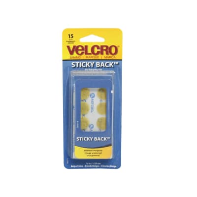 Gambar Velcro Coins Sticky Back Tape 1.59 Cm 15 Set - Krem