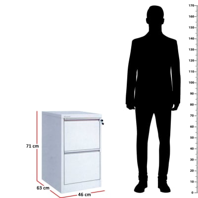 Gambar Krisbow Filing Cabinet Besi 2 Tingkat - Krem