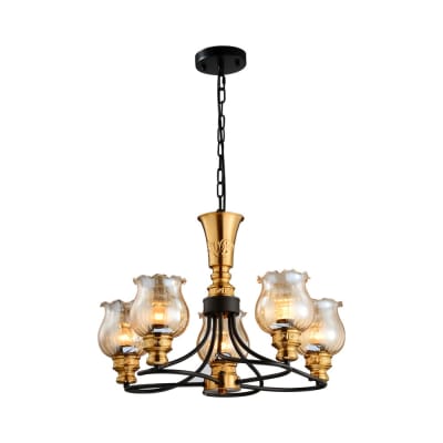 Gambar Eglare Trenton Lampu Gantung Hias 5l - Hitam/brass