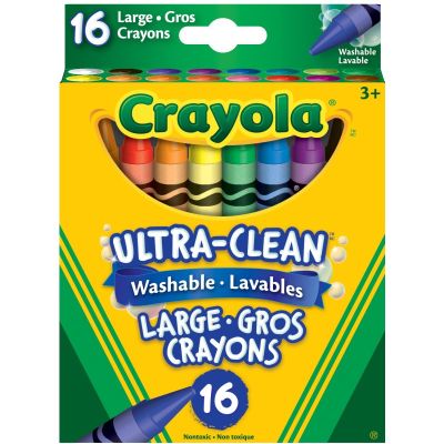 Gambar Crayola Set 16 Pcs Washable Large Crayons Ct