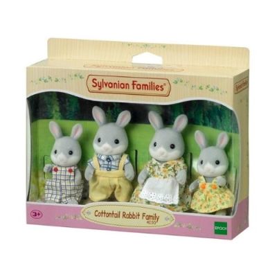 Gambar Sylvanian Families Set Boneka Hewan Cottontail Rabbit Family 4030