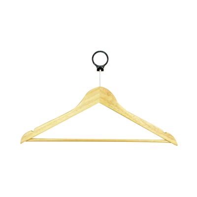 Gambar Kris Set 5 Pcs Hanger Suit Kayu Dengan Bar & Ring