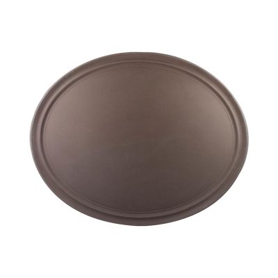 Gambar Krischef 49x59 Cm Nampan Saji Oval - Cokelat