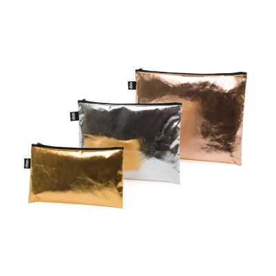 Gambar Loqi Set Pouch Metallic Artist Collection 3 Pcs - Gold/silver/rose Gold