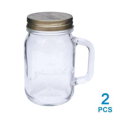 Gambar Glasslock 500 Ml Set 2 Pcs Canning Mug Kaca Christmas