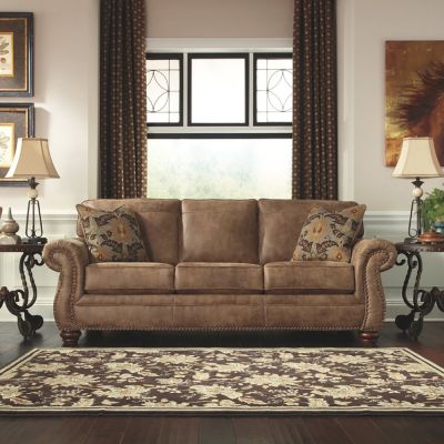 Gambar Ashley Larkinhurst Sofa Kulit 3 Seater - Cokelat