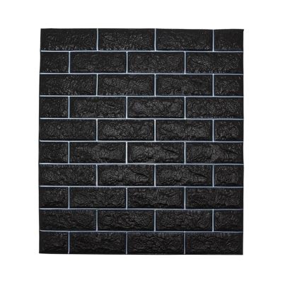 Gambar Arthome Wallbrick Wallpaper 3d - Hitam/putih