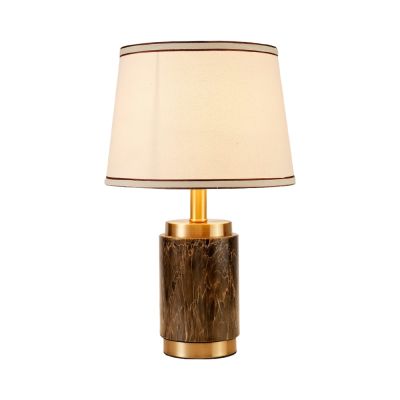 Gambar Eglare Lampu Meja Marble Antique Brass