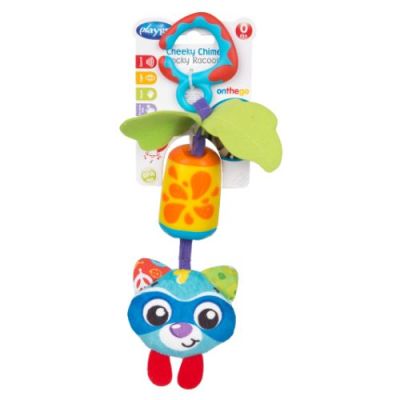 Gambar Playgro Boneka Stroller Cheeky Chime Rocky Racoon 122150